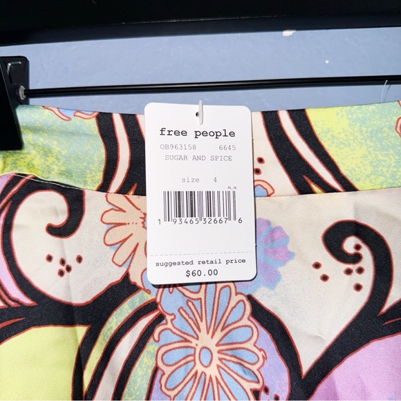 Free People Whimsical Mini Skirt In Sugar and Spice Size 4 - Picture 5 of 5
